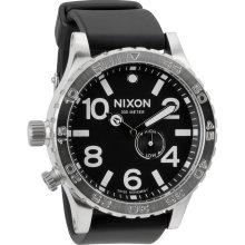 Nixon Men's 51-30 Black Strap Watch (Black)