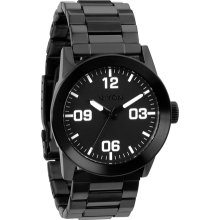 Nixon Men's Private SS A276001-00 Black Stainless-Steel Quartz Watch with Black Dial