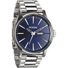 Nixon Sentry SS Blue Sunray Watch - blue regular