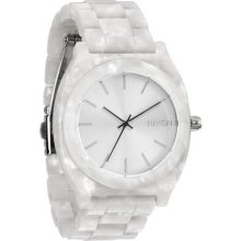 Nixon Women's The Time Teller Acetate (White Granite) One Size :: Whit