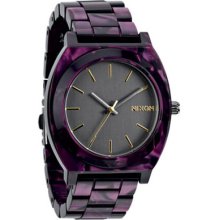 Nixon Women's The Time Teller Acetate Gunmetal Watch