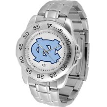 North Carolina Sport Men's Steel Band Watch