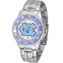 North Carolina Tar Heels UNC Mens Steel Bandwrist Watch