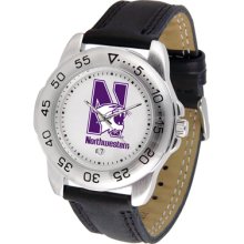 Northwestern University Wildcats Sport Leather Band - Men's