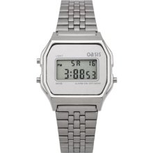 Oasis Ladies Silver Digital Watch B1004