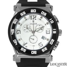 Ola0347Ss/Sl/Nr Lancaster Chronograph Men'S Watch