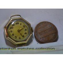 OLD 17Jewels Rare cal.AS 676 2412 Swiss Ellegant Lady's Gold plated 20 m Circa 1946's Wristwatch