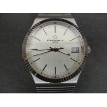 Old Stock Eterma Matic 1000 2824 25j Swiss Eta Date Automatic Mens Watch