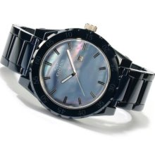 Oniss Men's Grand Quartz Mother-of-Pearl Ceramic Bracelet Watch