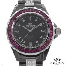 ONISS ON8890L Swiss Movement Ruby Ladies Watch