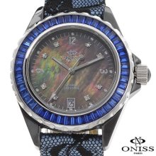 ONISS ON8890LBF/BU Swiss Movement Ladies Watch