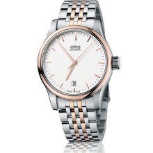 Oris Men's Classic Silver Dial Watch 733-7578-4351-07-8-18-63