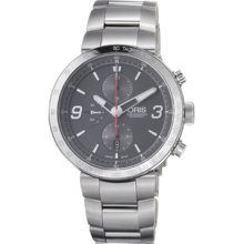 Oris Men's 'TT1 Chronograph' Grey Dial Stainless Steel Automatic