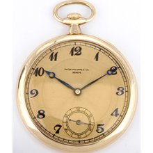 Patek Philippe 18k Yellow Gold Pocket Watch