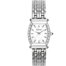 Pearl-Of-Pearl Analog Ladies Watch w 16 Diamonds