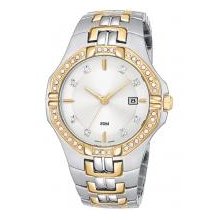 Pedre PXDA86-B - Pulsar - Men's Two-tone Watch With Swarovski Crystals