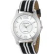 Pedre Women's 0090SSX Black/ White Striped Grosgrain Strap