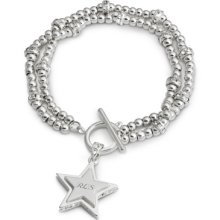 Personalized Double Strand CZ Star Bracelet