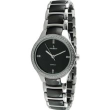 Peugeot Ps4904Bs Women'S Ps4904Bs Swiss Ceramic Two-Tone Link Watch