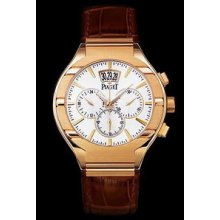 Piaget Polo Chronograph Pink Gold Watch G0A32039