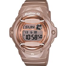 Pink casio baby-g whale series watch bg169g-4