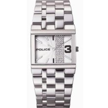 Police Glamour Watch Studded Silver Dial 10501bs/04m