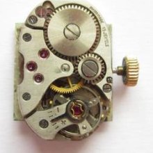 Pontiac Eta 1201 Watch Movement And Dial Running