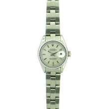 Pre-owned Rolex Datejust Women's Stainless Steel Oyster Band Watch