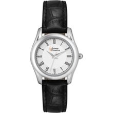 Promotional Dress Watch - Women's Polished & Brushed Silver Dress Logo Watch