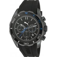 PU103191003 Puma Challenger-Large Black Chronograph Watch