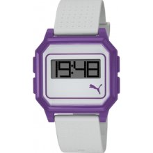 PU910951007 Puma Flat Screen White Purple Watch