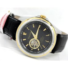 Pulsar Automatic Skeleton Watch Black Ps2002 Tu Tone