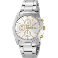 Pulsar Chronograph White Dial Stainless-steel Women's Watch Pf8337