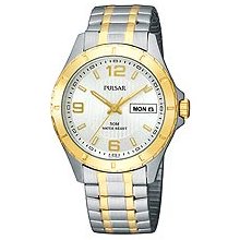 Pulsar Expansion Collection Two-tone Bracelet Silver Dial Men's watch #PXN172