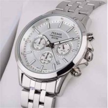 Pulsar Men's Pt3063 Chronograph Silver Tone Dial Bracelet Strap Watch -