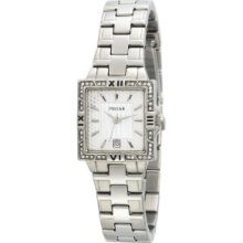 Pulsar Women's Silver-tone Crystal Stainless Steel