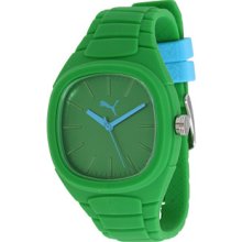 Puma 'bubble Gum' Green Silicone Watch