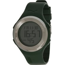 PUMA Green PU910981005 Men's PU910981005 Loop Steel Green LCD Watch