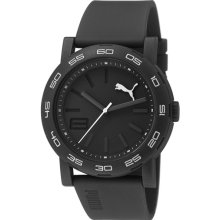 PUMA 'Move' Round Watch, 45mm Black