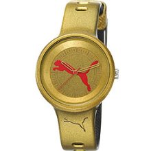 Puma Slick Big Cat Gold-tone Dial Women's watch #PU910682012