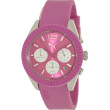 Puma Women's Motor PU102812003 Pink Polyurethane Quartz Watch with Pink Dial