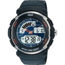 Q&q Mens Dual Force Analogue Digital Chronograph Strap (m012j003y)