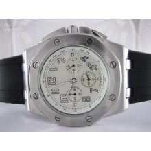 Quartz Chronograph Men Mechanical Watches Royal Oak Offshore Silver