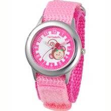 Red Balloon Girl's Pretty Girl Monkey Kid's Time Teacher Watch