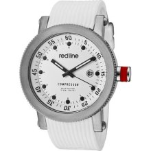 Red Line Men's 'Compressor' White Textured Silicon Watch ...