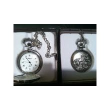 Reliance Croton Silver Style Pocket Watch & Chain