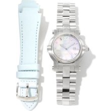 Renato Women's Beauty Quartz Stainless Steel Bracelet Watch w/ Extra Strap