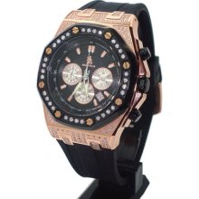 Richard & Co Men's Diamond Watch - Rose Gold