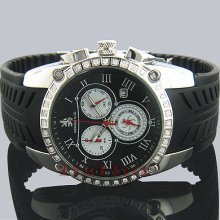 Richard Co. Chronograph Watches Mens Diamond Watch 1ct