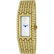 Roberto Bianci 9078L Wht Women'S 9078L Wht Quot Prestigio Quot Gold-Tone Watch